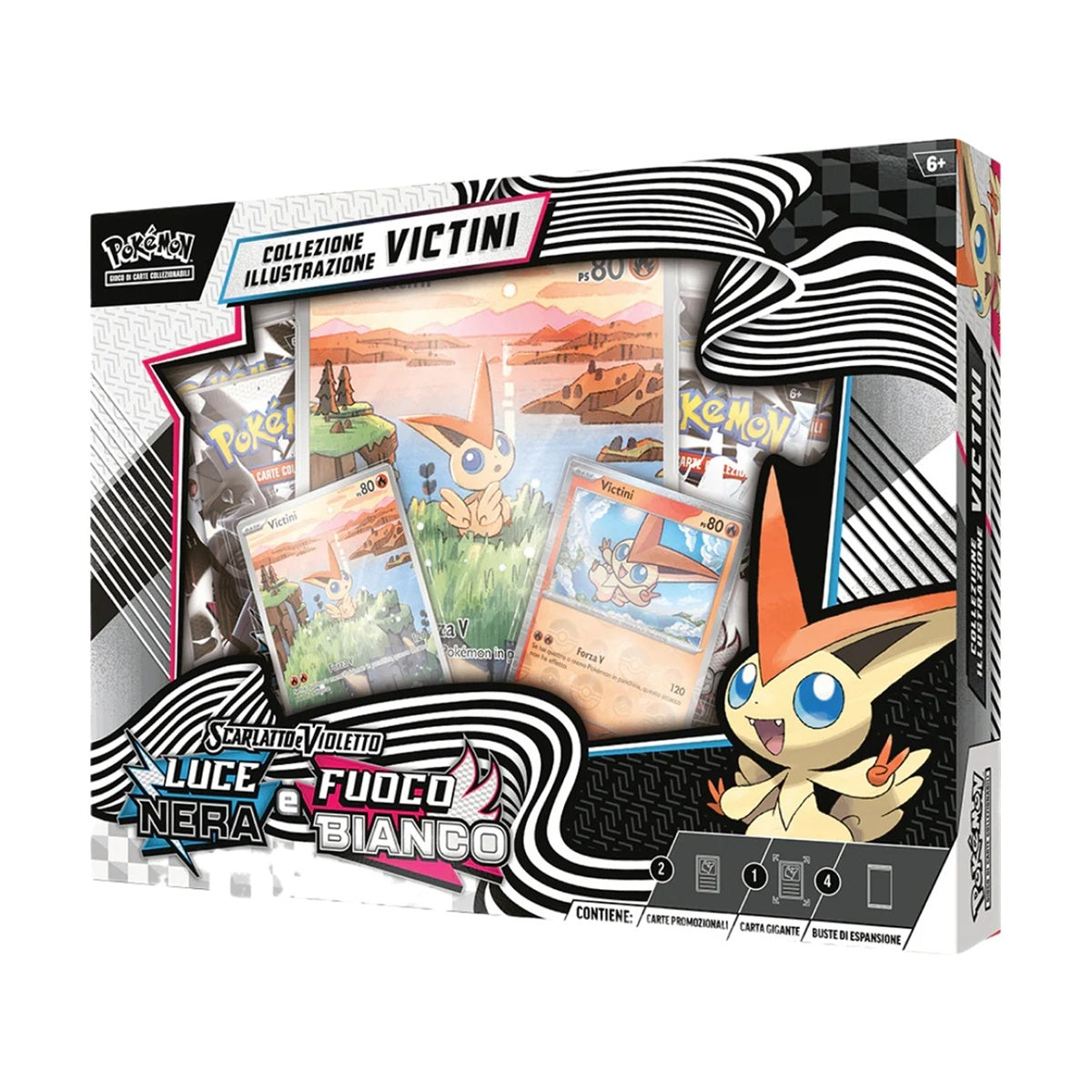 Collezione Illustrazione Victini Luce Nera e Fuoco Bianco (Scarlatto e Violetto) ITA